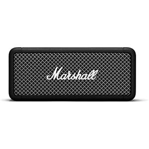 Marshall Emberton Bluetooth Altoparlante Portatile, Senza fili Casse, Suono a 360°, Impermeabilità IPX7, 20 ore riproduzione, Nero