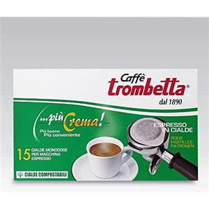 Caffè Trombetta CAFFÉ TROMBETTA DAL 1890 ESE, Più Crema - 15 Cialde