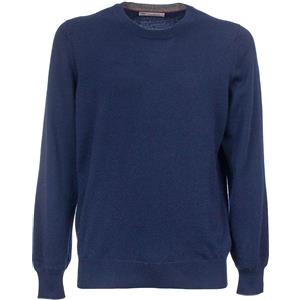 BRUNELLO CUCINELLI MAGLIA GIROCOLLO BRUNELLO CUCINELLI IN CASHMERE CA058 BLU Uomo