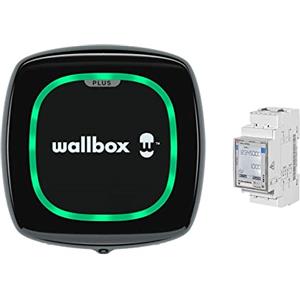 Wallbox Carica Solare Pulsar Plus Caricabatterie per Veicoli elettrici (7,4 kW, 5 Metri, Tipo 2, WiFi, Bluetooth, OCPP, Interno/Esterno) Nero + Power Boost monofase