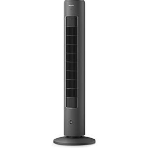 Philips Domestic Appliances Philips ventilatore a torre Serie 5000, auto-rotante, 105 cm, telecomando, timer, 3 velocità, 3 modalità, 40W, flusso d'aria potente ma silenzioso, adatto all'aromaterapia, grigio scuro (CX5535/11)
