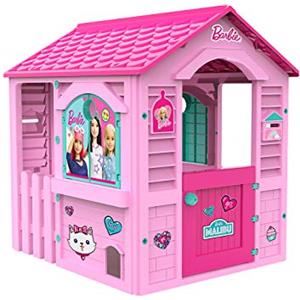 Chicos - Casetta per bambini Barbie | Casetta da giardino per bambini dai 2 anni in su | Resistente e durevole | Casetta rosa (89609)