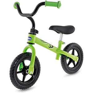 Chicco Green Rocket Bicicletta Senza Pedali, Bici Balance Bike per l'Equilibrio, con Manubrio e Sellino Regolabili, Max 25 Kg, Verde - Giochi Bambini 2-5 Anni, Taglia unica