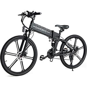 SAMEBIKE Bicicletta Elettrica per Adulti 26'',Bici Elettrica con Pedalata Assistita,City E-bike Batteria Rimovibile 48V10.4AH/12.5AH,Bici Elettriche per 21 Velocità Uomo/Donna