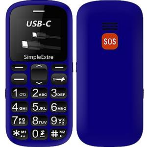 artfone SimpleExtre Senior 1 - Cellulare per anziani senza contratto, telefono cellulare con tasti grandi, doppia SIM con pulsante di emergenza, telefono cellulare pensionato