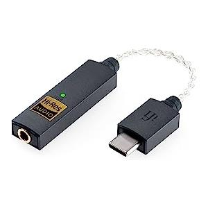 iFi GO link - DAC e amplificatore - Adattatore da USB-C a 3,5 mm - Migliora il suono di qualsiasi dispositivo - Presa da 3,5 mm placcata oro - Cavo flessibile - Hi-Res 32-bit/384kHz/DSD256/MQA