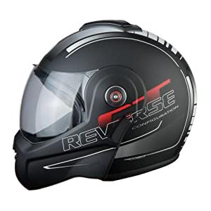 BHR Helmets 807Reverse - Casco Moto Unisex - Adulto, Nero Fredo, S