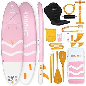 HUIIKE Tavola Sup Gonfiabile per Adulti con Accessori Premium - HUIIKE | Stand Up Paddle Board con Pagaia a Doppio Uso e Sedile da Kayak | Grande Stabilità