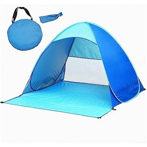LVYXON Tenda da spiaggia per 1-3 persone, tenda parasole da spiaggia, protezione dai raggi UV, tenda da campeggio per spiaggia, giardino, campeggio, pesca, picnic