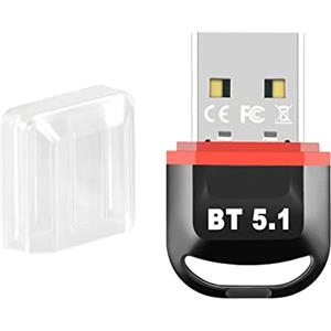 iJiGui Adattatore Bluetooth USB 5.1, EDR Bluetooth Trasmettitore e Ricevitore Compatibile con Windows 7/8 / 8.1/10, Mini Chiavetta Bluetooth per PC Laptop Dongle Bluetooth