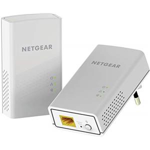 Netgear PL1000-100PES Adattatori, 1 Porta Gigabit, Bianco, 2 Pezzi