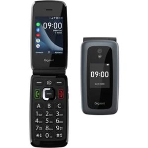 Gigaset GL7 - Telefono cellulare per anziani con WhatApp e funzione SOS - facile da usare con pulsanti grandi, suonerie forti, compatibile con gli apparecchi acustici, Bluetooth - 4G, nero