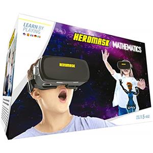 Heromask Visore VR Realta Virtuale + Gioco educativo bambini [Operazioni Matematica e calcolo mentale] Regalo Originale per bambino 5 a 12 anni [Natale - Compleanno] Occhiali Realtà Virtuale