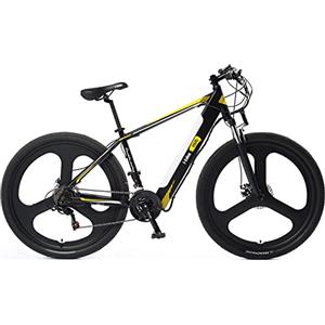 I-Bike, Mountain Mud Unisex Adulto, Nero Bianco Giallo, ‎130 X 80 X 40 Cm, dimensione ruota: 29 pollici