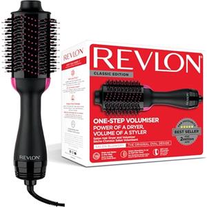REVLON RVDR5222E2 Salon One-Step Hair Asciugacapelli e Volumizzante, 800 W, Nero/Rosa