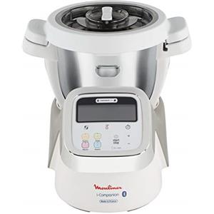 Moulinex HF900110 i-Companion Robot Multifunzione da Cucina, Connesso alla sua App Dedicata, 1550W, Argento/Bianco