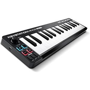 M-Audio Keystation Mini 32 MK3 - Tastiera MIDI Controller USB Portatile, 32 mini tasti, Mini-USB e Software