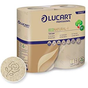 LUCART Eco Natural Lucart - rotolo - 2 veli - 400 strappi - 811927 (conf. 4)