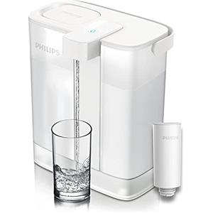 Philips Water Philips Instant Water Filter, caraffa filtrante con capacità di 3 l, ricaricabile tramite porta USB-C
