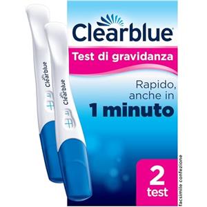 Clearblue Test di Gravidanza Clearblue Rilevazione Rapida, Risultato Rapido, anche in 1 minuto*, 2 Test