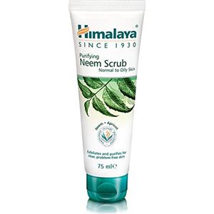 Himalaya Purifying Neem Scrub Helps Fights Pimples, Prevents Marks, Controls Excess Oil, Exfoliates and Purifies Skin | Best for Normal to Oily Skin -75ml