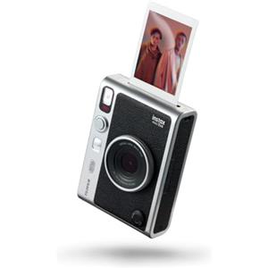 Fujifilm instax mini Evo Black- Fotocamera Ibrida a Sviluppo Istantaneo, Stampante per Smartphone, Design Analogico, 100 Combinazioni di Effetti, Dimensioni Stampa 86 mm x 54 mm