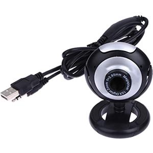XNBZW Telecamera Webcam con Class Mic Cam Night USB Laptop per PC 360 Tastiera e tastiera portatile wireless (nero, taglia unica)