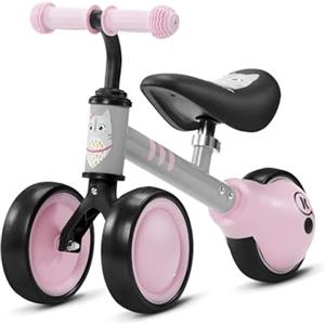 kk Kinderkraft Kinderkraft Bici senza Pedali CUTIE, Bicicletta in Metallo, Sella Regolabile, Leggero Triciclo, da 1 Anno, Rosa