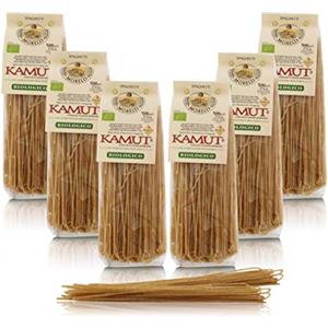 Antico Pastificio Morelli 1860 Srl Spaghetti Integrali di Kamut, Pasta Ai Cereali, 6 Confezioni da 500 Grammi