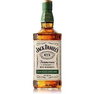 Jack Daniel's Tennessee Rye-Whiskey filtrato goccia a goccia attraverso il carbone. Giusto equilibrio tra sapore dolce e legnoso. Vol 45% - 100 cl