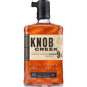 Knob Creek Bourbon Whisky, Whisky dei vecchi tempi dal gusto robusto e inteso, 9 anni di invecchiamento - 1 bottiglia da 700ml