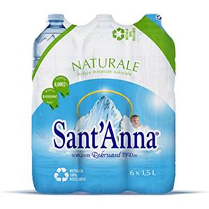 Sant'Anna Acqua Minerale Naturale, 1.5L, Confezione da 6 (6 x 1.5L)