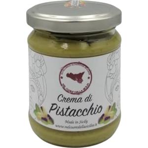 Nel Cuore della Sicilia Crema di Pistacchio con 45% di pistacchio Siciliano vaso da 190gr- SENZA OLIO DI PALMA - Nel Cuore della Sicilia