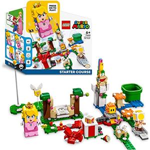 LEGO Super Mario Starter Pack Avventure di Peach, Gioco per Bambini, Bambine, Ragazzi e Ragazze, Set da Costruire con Personaggio Interattivo della Principessa, Toad Giallo e Lemmy, Idea Regalo 71403