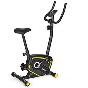 Diadora Fitness Lilly Evo, Cyclette Magnetica, Fino a 110 kg di Peso Unisex Adulto, Nero/Giallo a norma CE