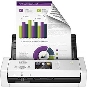 Brother ADS-1700W Scanner per documenti compatto e intelligente | Alimentatore di documenti | Scansione automatica | Wi-Fi/Wi-Fi Direct