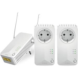 STRONG PLWF600TRIEUV2 Kit 3 pezzi powerline 600 Wifi per estendere la tua rete domestica in tutta casa con connessione wifi e LAN