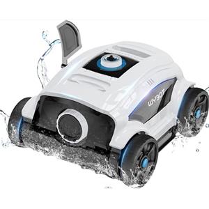 WYBOT Robot per piscina, aspirapolvere a batteria con double motore (bianco grigio)