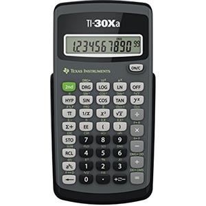 Texas Instruments TI-30Xa, Calcolatrice scolastica, Nero/Grigio
