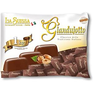 Generico Cioccolatini La Suissa Gianduiotti Dark Cioccolato Fondenti Busta da 1 Kg Cioccolata