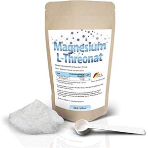 ERASVITAL Polvere di magnesio L-treonate 50 g di purezza 99,55% senza additivi vegan