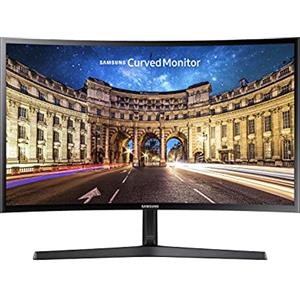 Samsung Monitor CF39 (‎C24F396), Curvo (1800R) , 24, 1920x1080 (Full HD), VA, 60 Hz, 4 ms, FreeSync, HDMI, D-Sub, Ingresso Audio, Eye Saver Mode, Nero