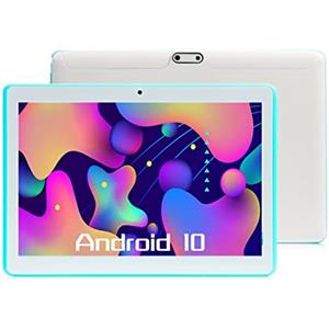 Generico Tablet 10 Pollici bambini 64GB Rom 4GB Ram Android 10 DualSim 3G wi-fi,gps parental control (blu) (blu)