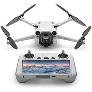 DJI Mini 3 Pro con DJI Smart Control - Drone con telecamera pieghevole e leggero con video 4K/60 Fps, foto da 48 MP, 34 minuti di volo, rilevamento ostacoli a tre vie, grigio