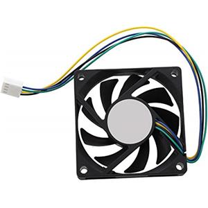 RETYLY 70 x 70 x 15 mm 12V 4 Pin PWM Computer PC Case Cooler Cooling Fan Nero