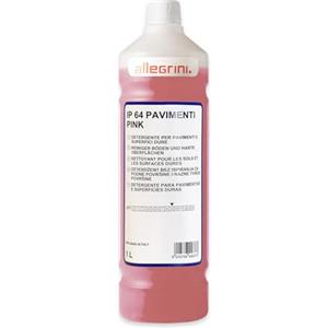 Allegrini IP 64 Pink Detersivo Pavimenti e Detergente Robot Lavapavimenti Profumato per la Pulizia di Superfici Dure in Gres Porcellanato Ceramica Marmo 1000 ml