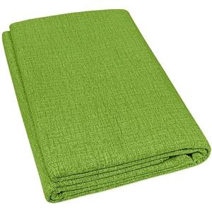il dolce stile della tua casa telo copridivano copri poltrona copriletto matrimoniale gran foulard tinta unita in cotone (verde, singolo)