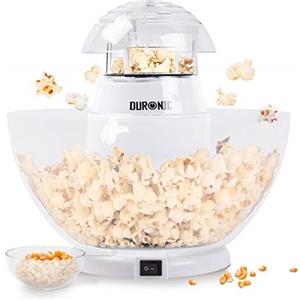 Duronic POP50 WE Macchina per Popcorn ad aria calda bianca - Capacità di 50 g con ciotola rimovibile - Senza grassi o oli - Pop-corn senza olio - Basso contenuto calorico
