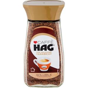 Caffé HAG Hag Caffè Decaffeinato Solubile Arabica e Robusta Miscela Pregiata - Barattolo da 100g