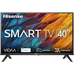 Hisense 40 LCD HD Ready 2023 40A4K, Smart TV VIDAA U6, Compabilità Alexa, Tuner DVB-T2/S2 HEVC 10